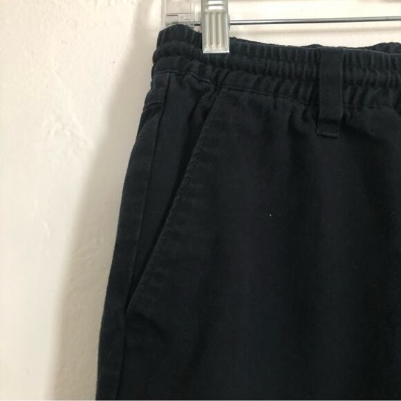 Volcom Repreve Recycled Straight Leg Elastic Waist Drawstring Pullon Black Pants - Picture 3 of 8